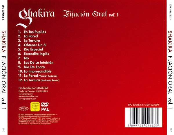 Shakira : Fijación Oral Vol. 1 (CD, Album + DVD-V, PAL)