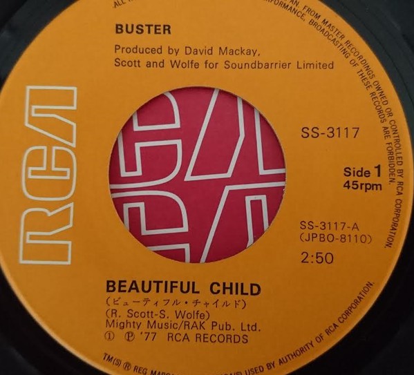 Buster (2) : Beautiful Child (7", Single)
