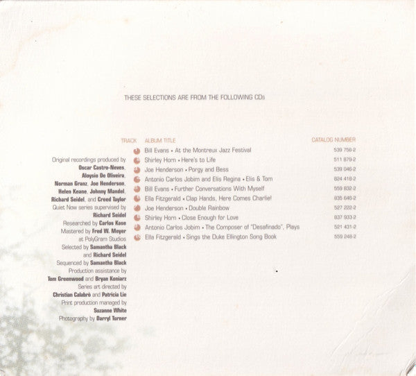 Various : Quiet Now - Music For The Way You Feel (CD, Comp, Car)