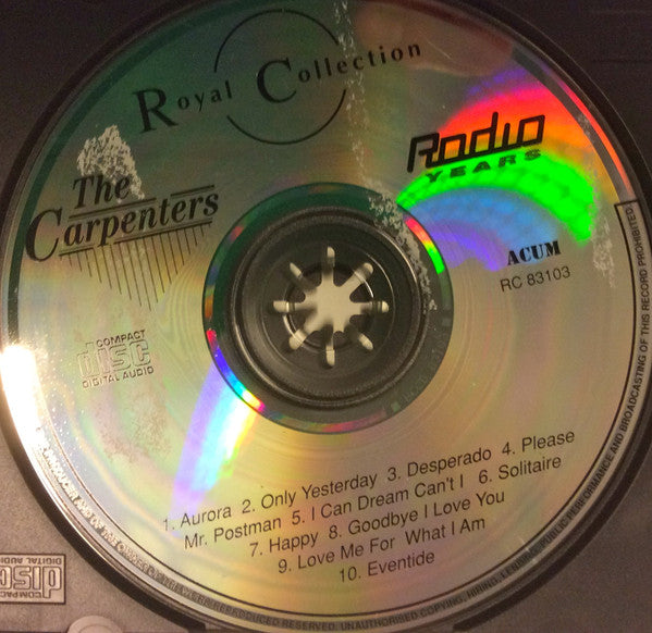 Carpenters : The Best Of The Carpenters (CD, Album, RE)