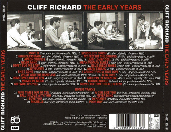 Cliff Richard : The Early Years (CD, Comp)