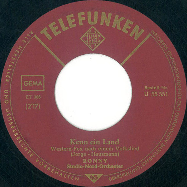 Ronny (4) : Kleine Annabell / Kenn Ein Land (7", Single)