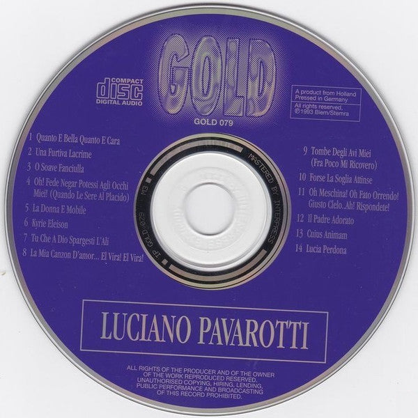 Luciano Pavarotti : Gold (CD, Comp)