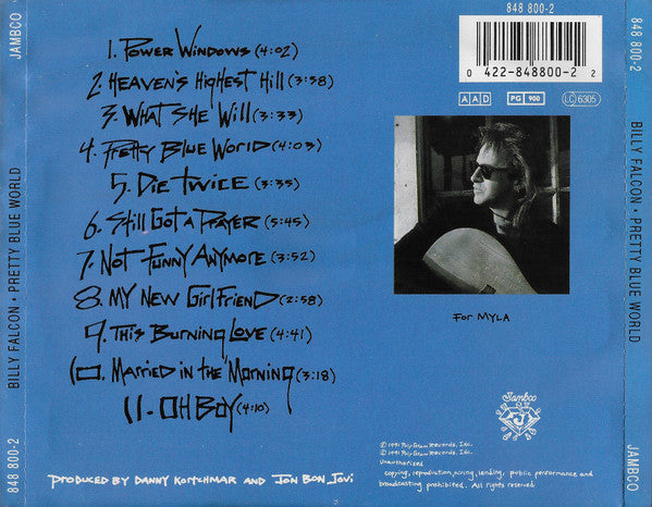 Billy Falcon : Pretty Blue World (CD, Album)