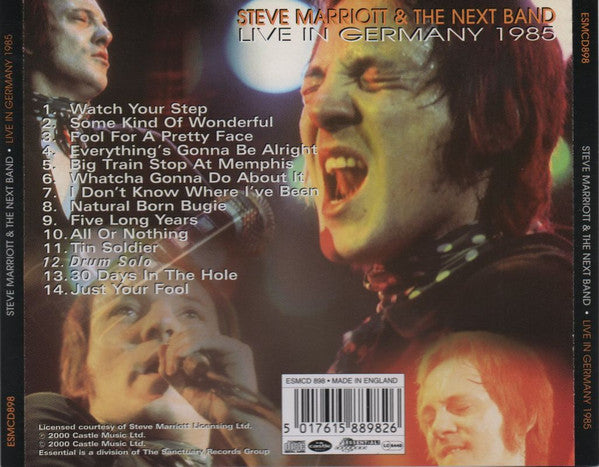 Steve Marriott & The Next Band : Live In Germany 1985 (CD, Album)