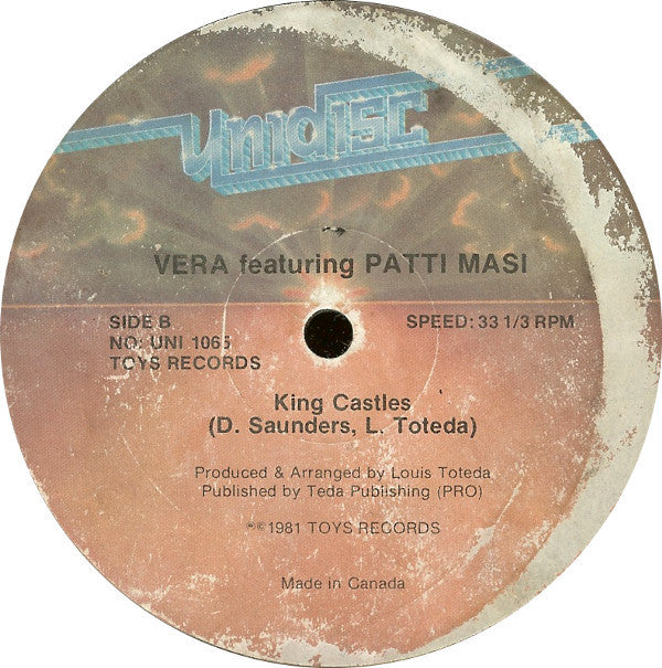 Vera (2) Featuring Patti Masi : Time To Change Your Heart / King Of Castles (12")