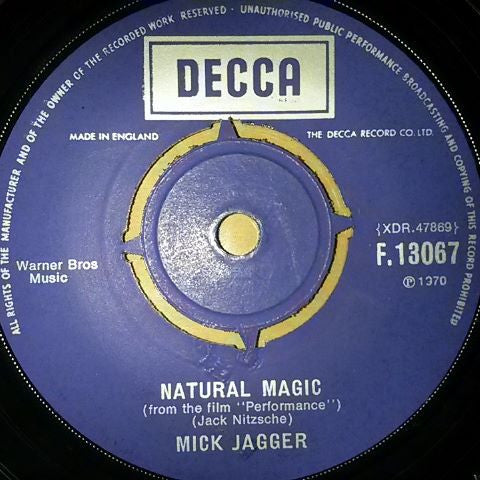 Mick Jagger : Memo From Turner / Natural Magic (7", Single, Com)