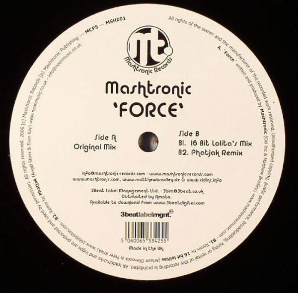Mashtronic : Force (12")