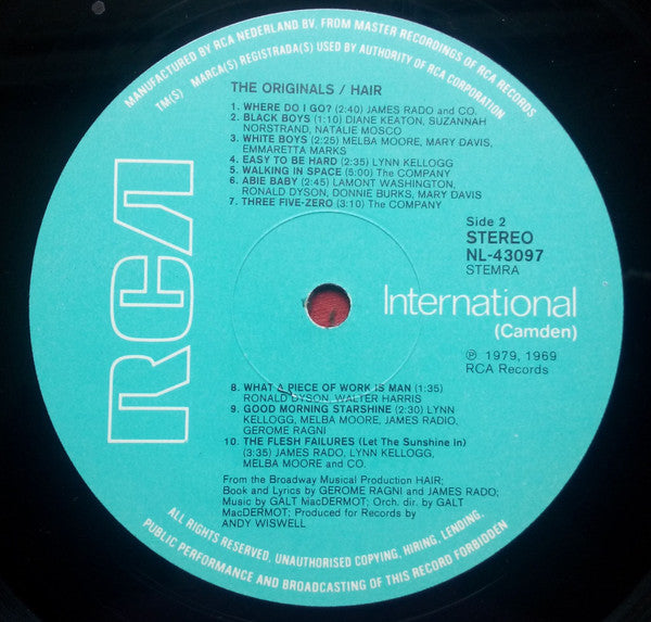 Various : Hair - The American Tribal Love-Rock Musical - The Original Broadway Cast Recording (LP, Album, RE)