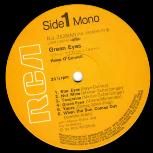 Helen O'Connell : Green Eyes (LP, Mono, RE)