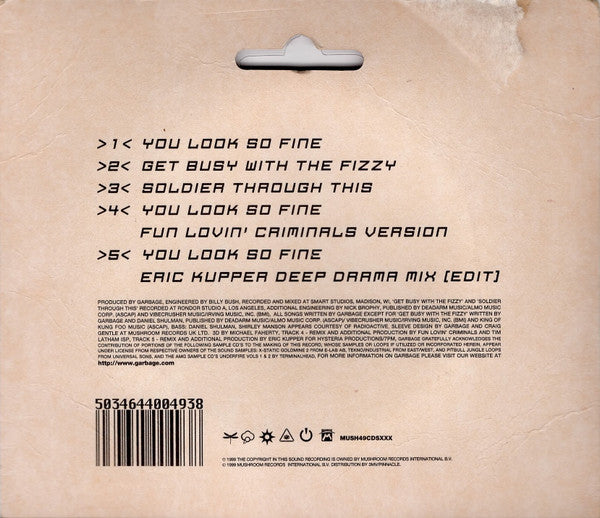Garbage : You Look So Fine (CD, Mini, Single, Ltd)