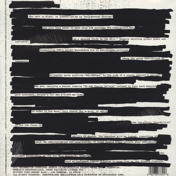 Desaparecidos : Payola (LP, Album, Dlx, Ltd)