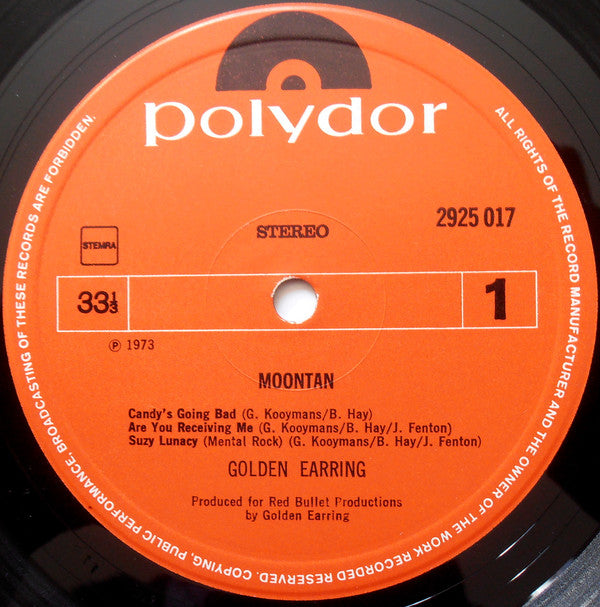 Golden Earring : Moontan (LP, Album, Gat)