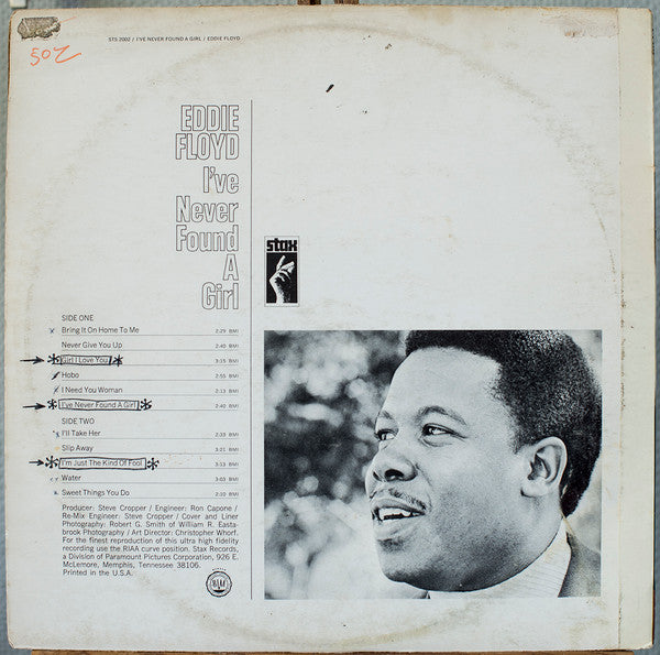 Eddie Floyd : I've Never Found A Girl (LP, Album)