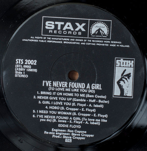 Eddie Floyd : I've Never Found A Girl (LP, Album)