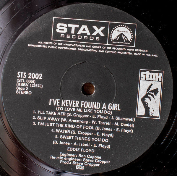 Eddie Floyd : I've Never Found A Girl (LP, Album)