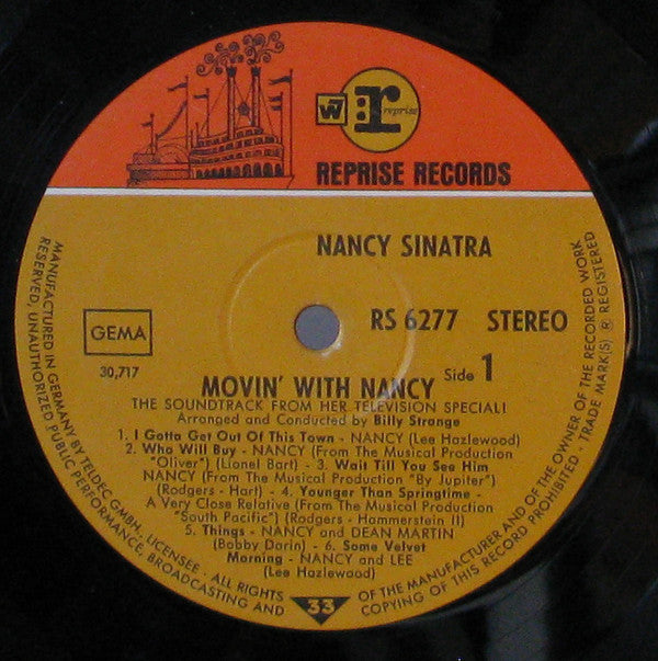 Nancy Sinatra : Movin' With Nancy (LP, Album)
