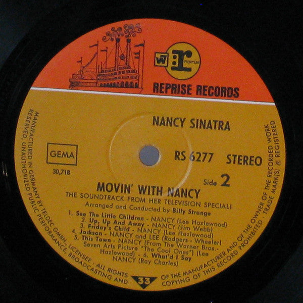 Nancy Sinatra : Movin' With Nancy (LP, Album)