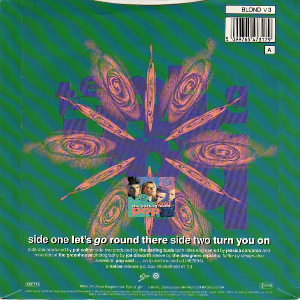 The Darling Buds : Let's Go Round There (7", Single, Ltd, Yel)