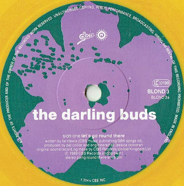 The Darling Buds : Let's Go Round There (7", Single, Ltd, Yel)