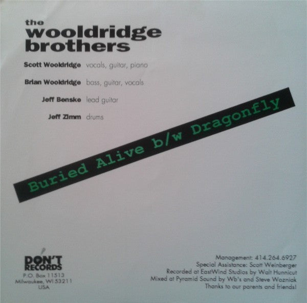 Wooldridge Brothers : Buried Alive b/w Dragonfly (7", Single)