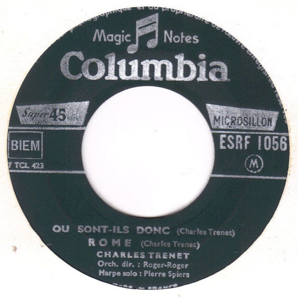 Charles Trenet : Du Soir Au Lendemain (7", EP)