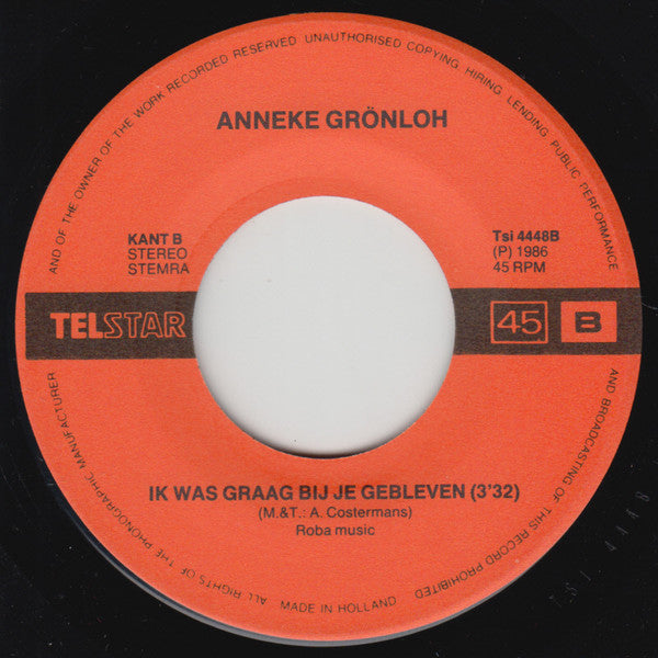 Anneke Grönloh : Santo Domingo (7", Single)