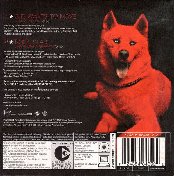 N*E*R*D : She Wants To Move (CD, Single, Copy Prot., Car)