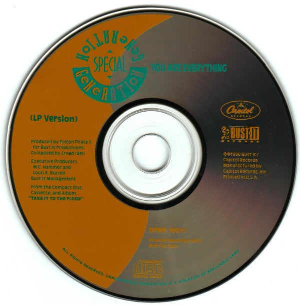 Special Generation : You Are Everything (CD, Single, Promo)