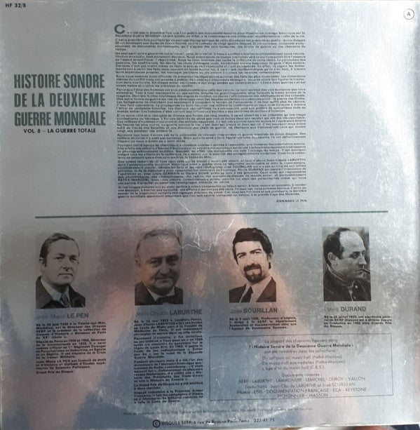 Various : 8. La Guerre Totale (LP, Album, Gat)