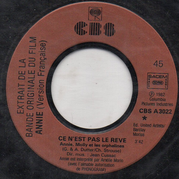 Amélie Morin : Bande Originale Du Film Annie (7", Single)