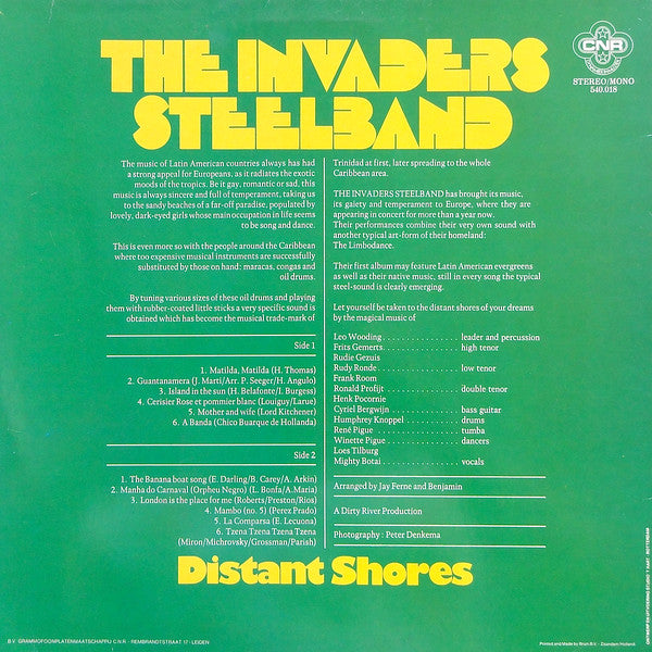 The Invaders Steelband : Distant Shores (LP, Album)