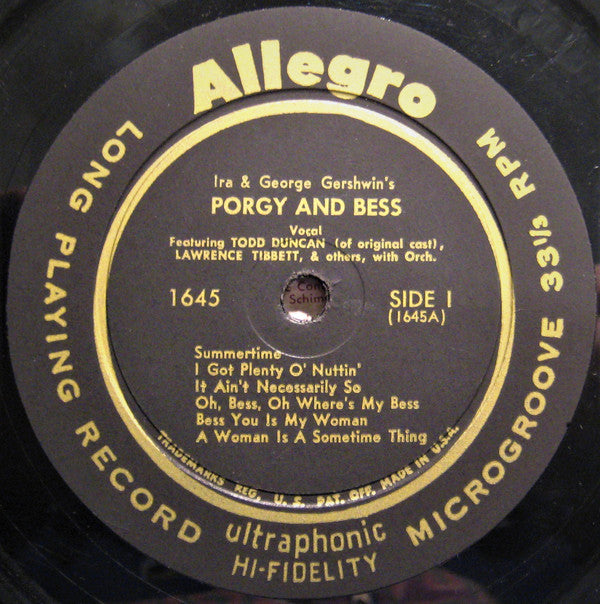 Various : Porgy And Bess (LP, Comp)