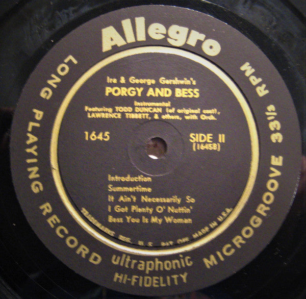 Various : Porgy And Bess (LP, Comp)