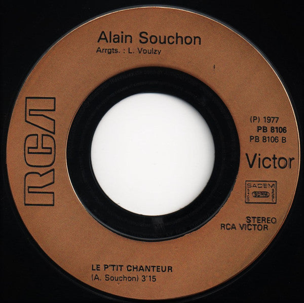 Alain Souchon : Y'a D'la Rumba Dans L'air / Le P'tit Chanteur (7", Single)