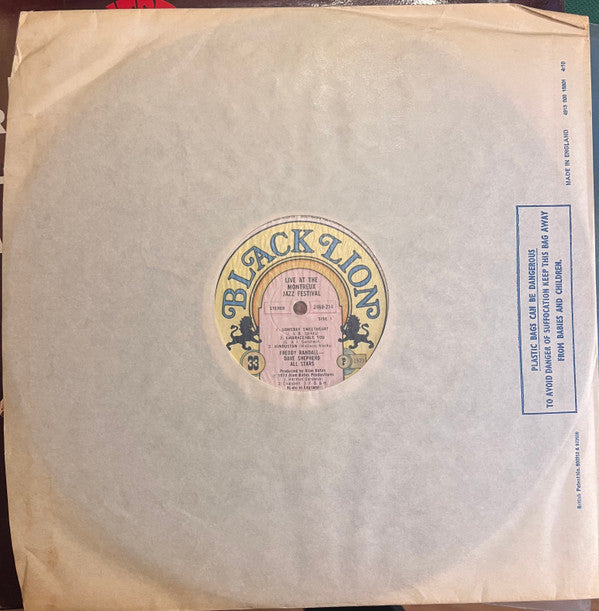 Freddy Randall Dave Shepherd Jazz All Stars : Live At The Montreux Jazz Festival (LP, Album)