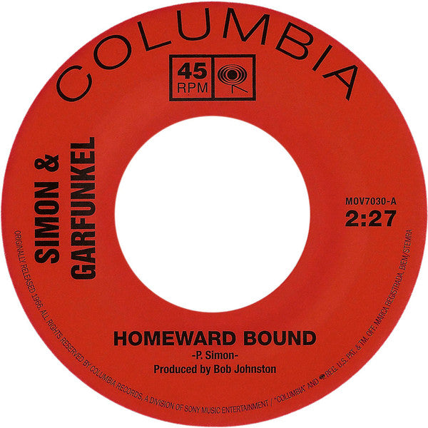 Simon & Garfunkel : Homeward Bound (7", RSD, Single, Mono, Ltd, Num, RE)