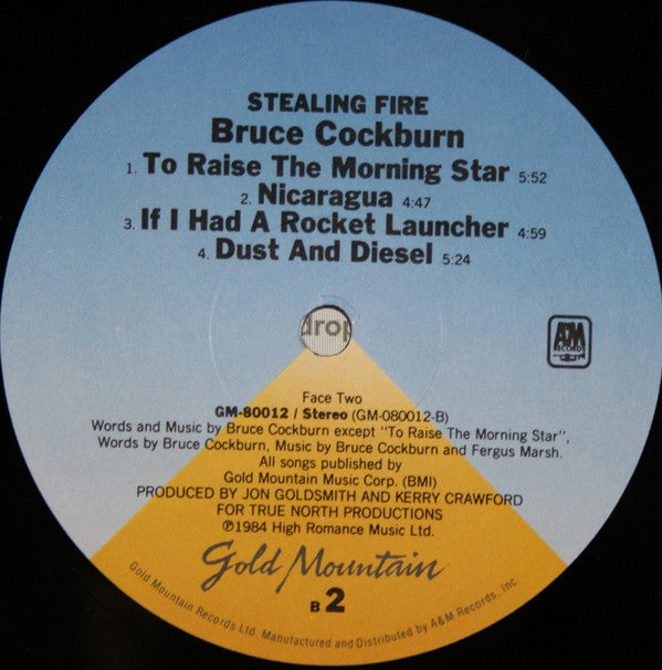 Bruce Cockburn : Stealing Fire (LP, Album, B -)