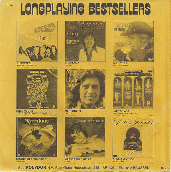 The Walker Brothers : Lines / First Day (7", Single)