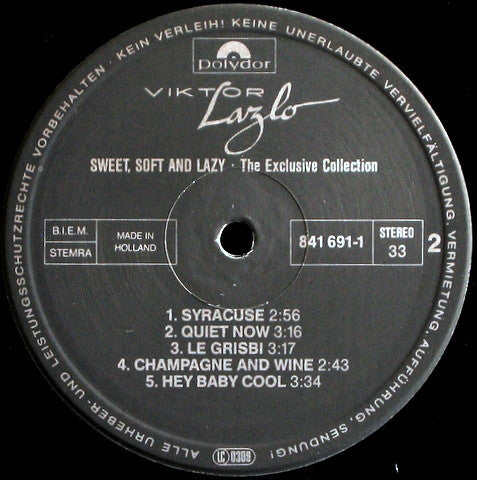 Viktor Lazlo : Sweet, Soft N' Lazy (LP, Comp)