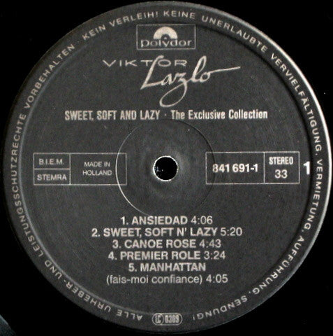 Viktor Lazlo : Sweet, Soft N' Lazy (LP, Comp)