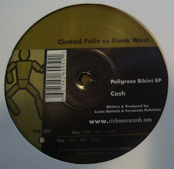 Ciudad Feliz Vs. Konk West : Peligroso Bikini EP (12", EP)