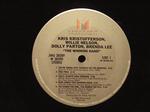 Kris*, Willie*, Dolly* & Brenda* : The Winning Hand (2xLP, Album)