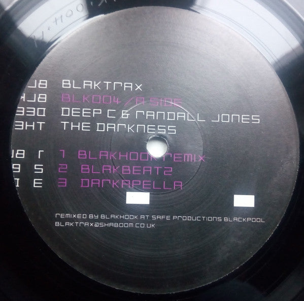 Deep C & Randall Jones : Darkness (12")