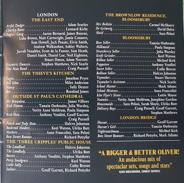 Lionel Bart, "Oliver!" 1994 London Palladium Cast : Oliver! (The 1994 London Palladium Cast Recording) (CD, Album)
