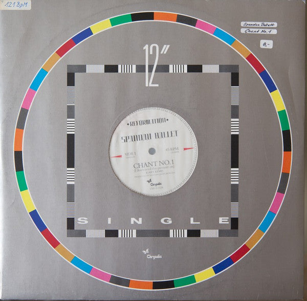 Spandau Ballet : Chant No. 1 (I Don't Need This Pressure On) (12", Single, Com)