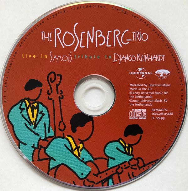 The Rosenberg Trio : Live In Samois Tribute To Django Reinhardt (CD, Album, RE)