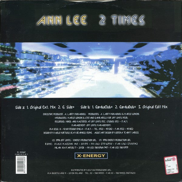 Ann Lee : 2 Times (12")