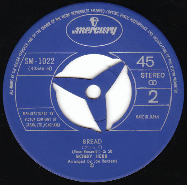 Bobby Hebb : Sunny / Bread (7", Single, RP)