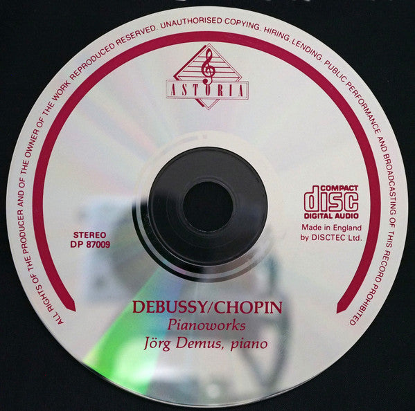 Jörg Demus : Debussy/Chopin Pianoworks (CD, Album, Comp)